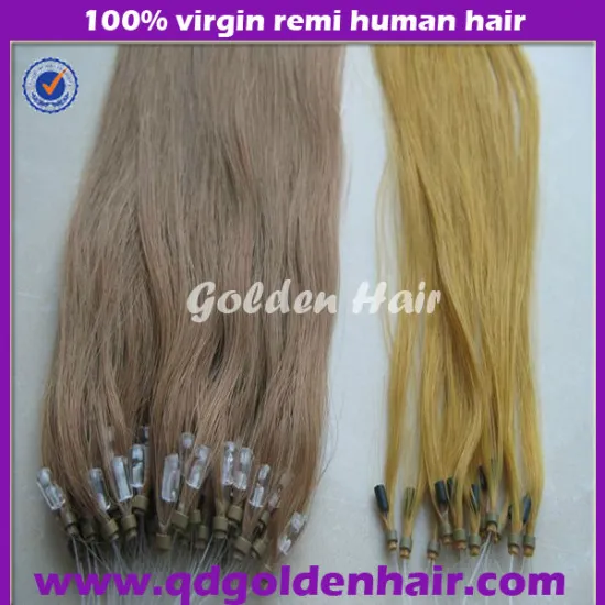 Silky Straight Light Color Full Cuticle Remy Unprocessed Factory Price Good Quality Ring Hair Extension