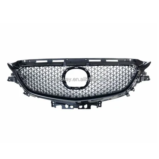 Glossy Net Car Front Grill for Mazda 6 Atenza 2017-2019