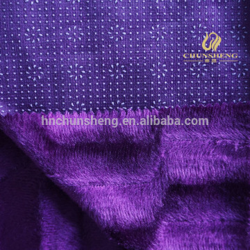 Plastic drop brushed flower Stairs velboa100% polyester