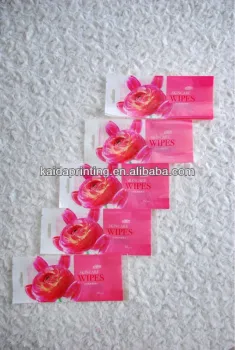 wet tissue wipes packaging with good printing design,good barrier