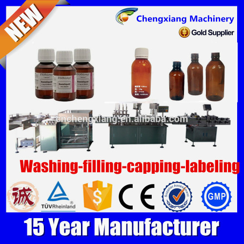GMP requirement automatic bottle filling machine,bottle washing filling capping machine,10ml bottle filling machine