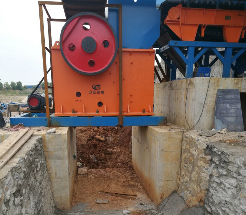 Jaw stone crusher machine