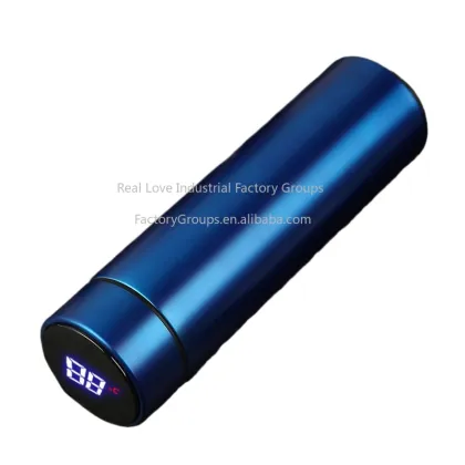 Stylish Smart Thermos Cup - Portable Temperature Display Water Bottle