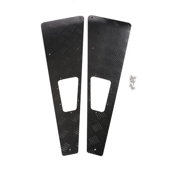 Black Alloy Guard Plate Set for 04-18 Land Rover Defender