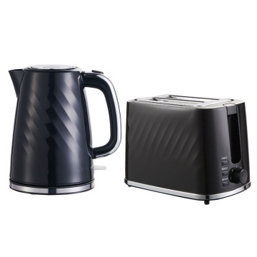 Hochwertiger 1,7L Wasser elektrischer Wasserkocher &amp; Toaster Set: 2-in-1 Black Appliance Hersteller