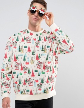 Custom Crew Neck Dropped Shoulder Without Hood White Men's 100% Polyester Casual Oversized Pullover Printed Design Sweatshirt