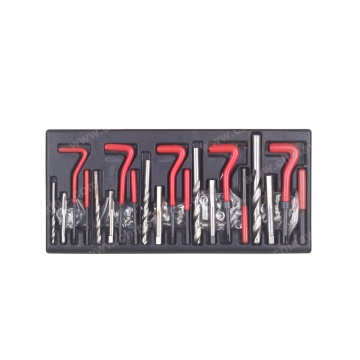 131Pcs Damage Thread Repair M5 M6 M8 M10 M12 Metric Twist Bits Tool Kit (VT01078)