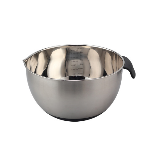 Mixing Bowl with Silicon Base, Handle and lid