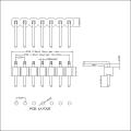 2.54mm Single Row Angle standard shape Pin Header Board to Board Connectors