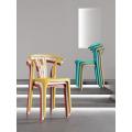 Stackable Plastic Armchair for Outdoors