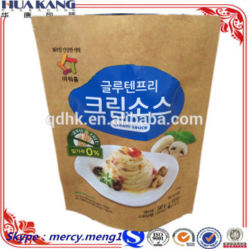 Plastic pasta packaging bag