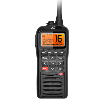 SEA6720 MINI RANESCUTO MARINE VHF VHF - potenza da 25 W, supporto GPS, range 50 km
