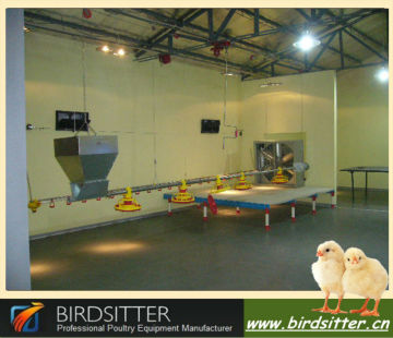 Birdsitter automatic broiler feeding and drinking system for poultry broiler