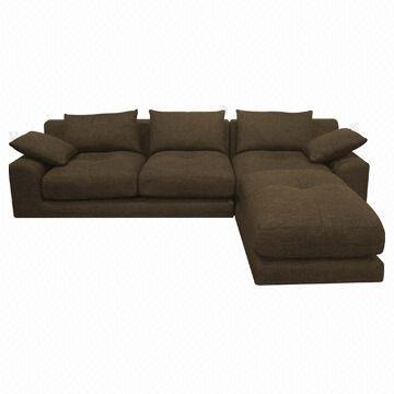 Fabric Corner Sofa Set, Various Colors Available