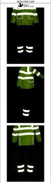 safe beautiful shiny raincoat glow in the dark