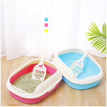 High Edge 2-in-1 Sand Leakage Pedal Semi-enclosed Cat Litter Box