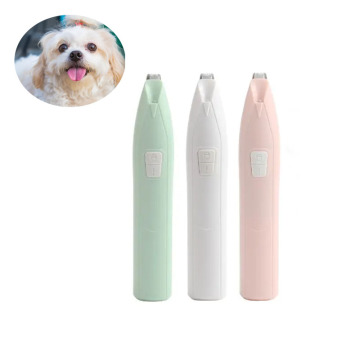 Pets Animal Hair Cutter with LED Light - Dog Cat Paw Hair Clipper Shaver Cleaner Kit