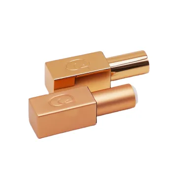 Rose Gold Square Aluminum Lipstick Tube Empty 3.5g
