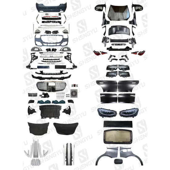 Complete Car Body System Upgrade: Benz W221 to W223 Maybach Bumpers, Auto Lamps, Trunk Glass