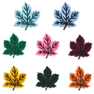 PVC Shoe Accessories Maple Leaves Style Wholesale Decorations