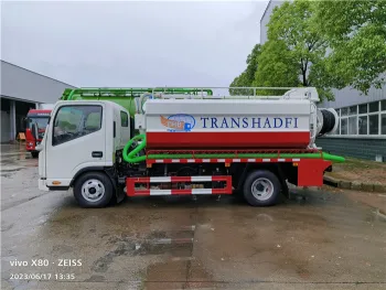 8000L Vacuum Sewer Cleaning Tank Truck