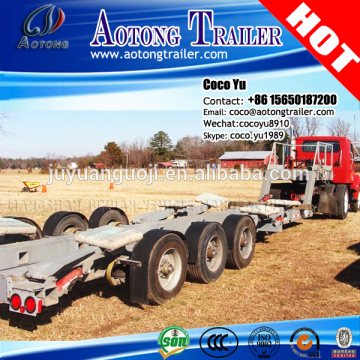 China 4 steering axles width extendable large tank container transporter truck semi trailer with hydraulic jack lifting system
