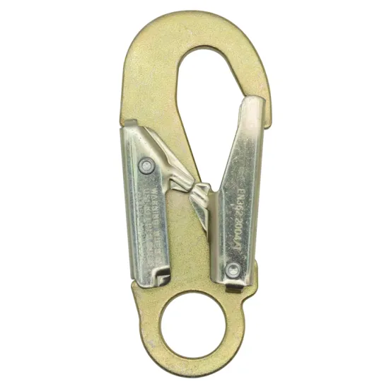 Wholesale Heavy Duty Forged Safety Hooks - 146*24mm, 5000lbs/23KN Double Lock Steel Snap Hook by Jinsong: JS-2041