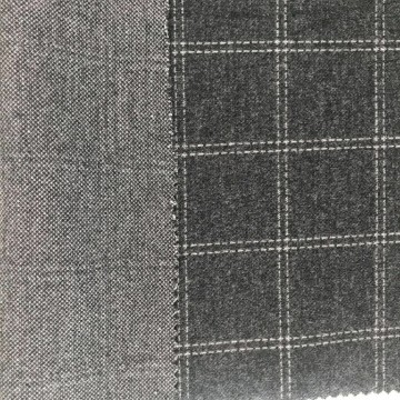 Jacquard double tricot à carreaux