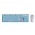 Teclado de jogo sem fio LED e conjunto de mouse sem fio