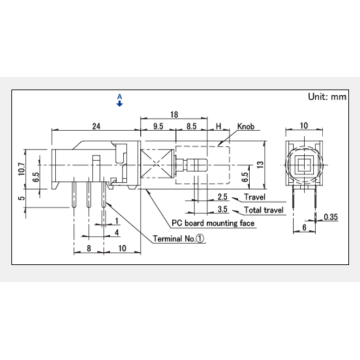 Spun series push switch