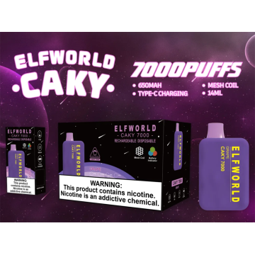 E Cigarette Rechargeable Battery Portable Elfworld Caky 7000
