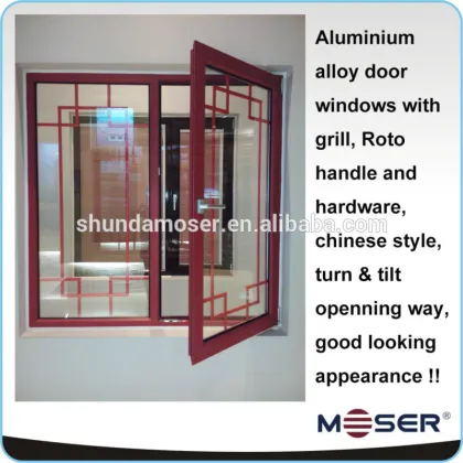 Aluminium commercial building window