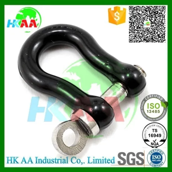 Custom size high performance stainless steel tow shackle with D ring