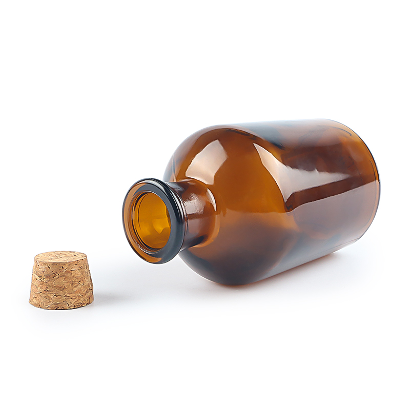 125ml Amber Glass Reagent Bottle With Cork