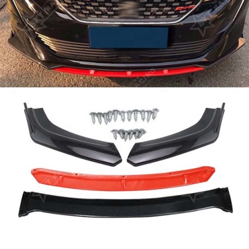 Universal Car Front Lip Spoiler - Glossy Black ABS Auto Body Kit