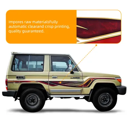LC79 LC71 LC76 Car Decal Stickers - Decorative Body Stickers for Land Cruiser