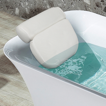 Bantal mandi spa ekstra besar dengan 6 gelas hisap yang kuat untuk bak mandi