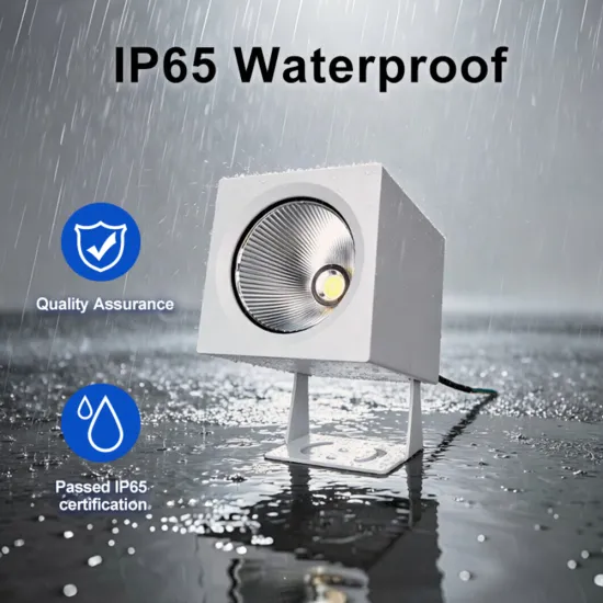 Aluminum White IP66 Square Spike Led Garden Light