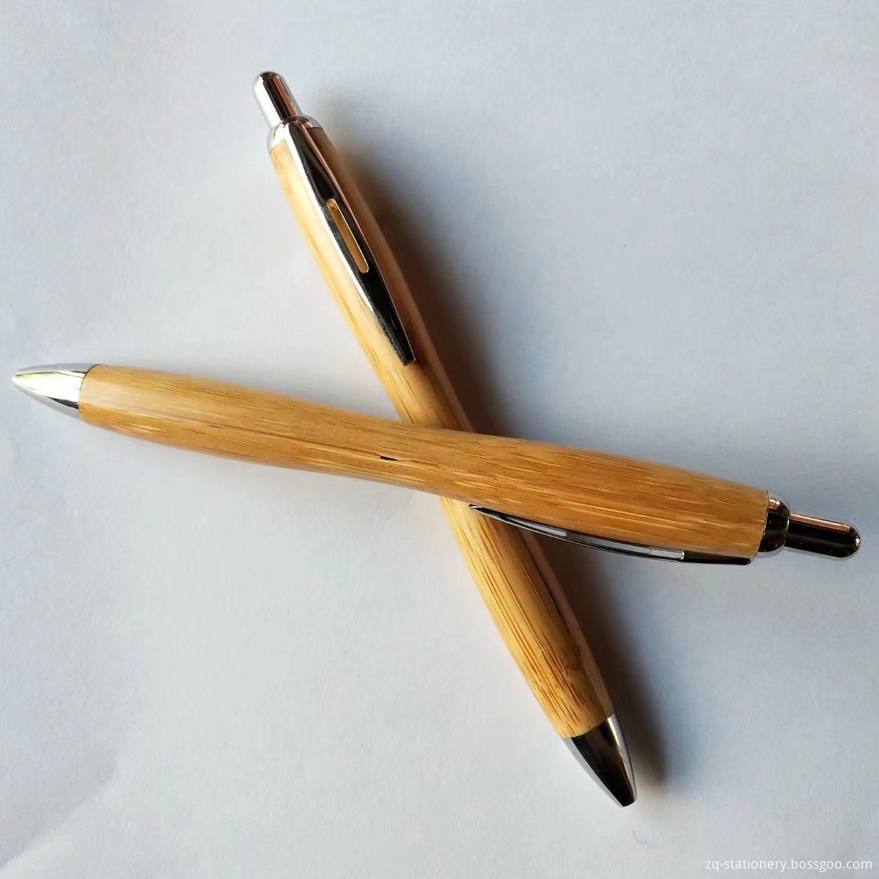 Classical Curvaceous Bamboo Ballpoint Pen