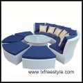 PE Rattan & Polyester Wicker Sofa Set (SF-021)