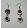 Hematite Earring with silver color finding