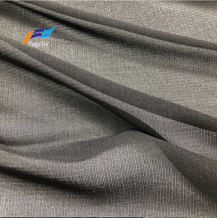 100% Polyester Formal Black Kalama Abaya Fabric 2