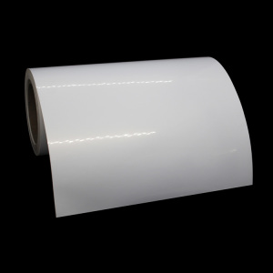 White PP Clear Semi Gloss Label Roll