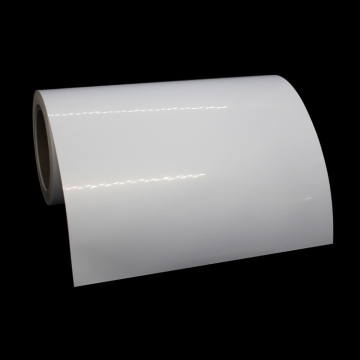 أبيض PP CLEAR SEMI Gloss Label Roll