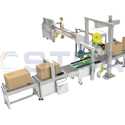 خط تعبئة وختم العلب