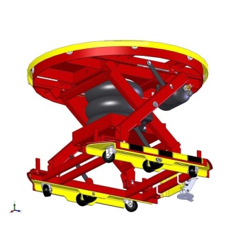 Electric pallet positioner equipment.