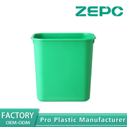 Green Minimalist Trash Can 15L