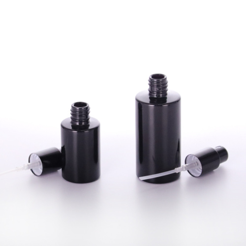 Black straight shoulder spray bottle