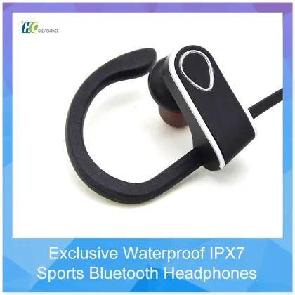IPX7 Waterproof Sweatproof Sports Wireless Headphones