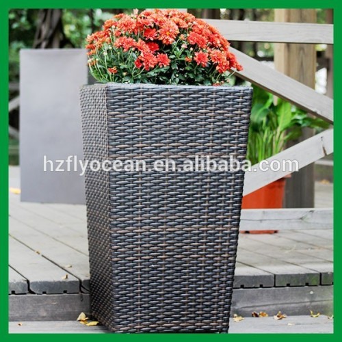 FO-9402 Synthetic Rattan Planter,indoor&outdoor rattan flower pots